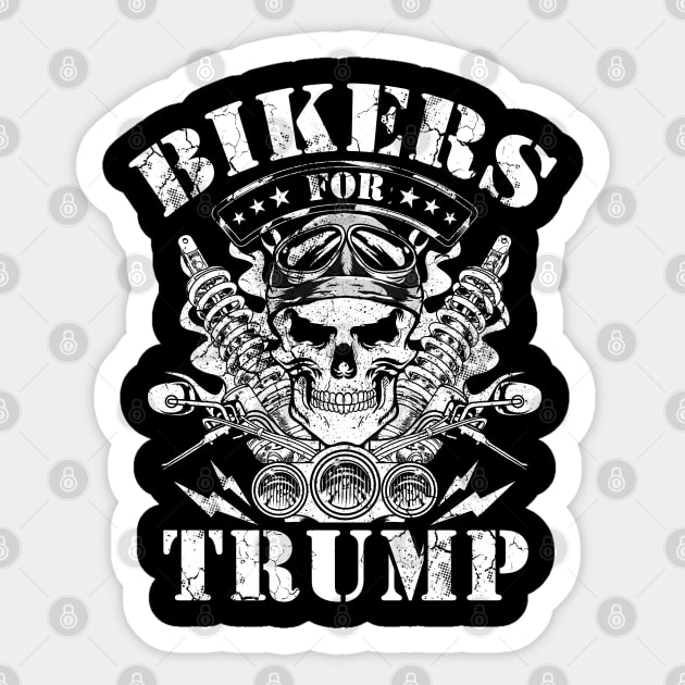 Bikers For Trump Vote 2020 Election Sticker by E